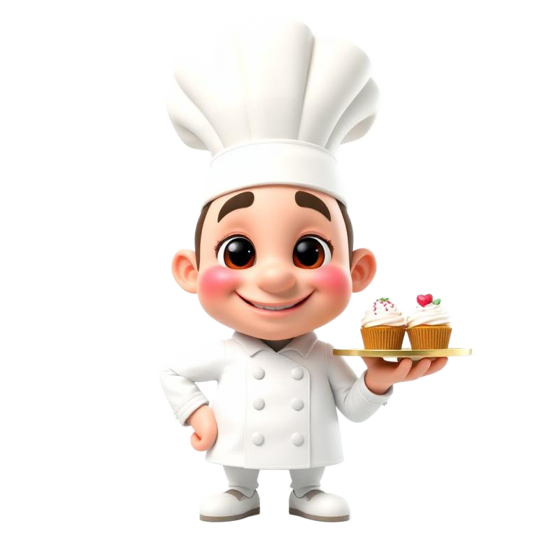 Mascote chef de buffet do Contrata Já